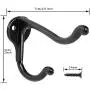 15 Pack Black Coat Hooks for Hanging Wall Hooks Rustic Hooks Wall Mounted Heavy Duty Hooks Double Hooks No Rust Hooks with 30 Screws for Hanging Coat, Scarf, Bag, Towel, Key, Cap, Cup, Hat 15 Pack Black Coat Hooks for Hanging Wall Hooks Rustic Hooks Wall Mounted Heavy Duty Hooks Double Hooks No Rust Hooks with 30 Screws for Hanging Coat, Scarf, Bag, Towel, Key, Cap, Cup, Hat
