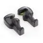 Fashion road 4Pcs Car Headrest Hook with 4Pcs Tyre Valve Dust Caps, Vehicle Universal Car Purse Hook/Car Headrest Hangers Holding for Bag, Purse, Cloth, Grocery, Black