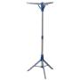 Household Essentials 5009-1 Collapsible Portable Indoor Tripod Clothes Drying Rack for Hanging Laundry | Silver and Blue Household Essentials 5009-1 Collapsible Portable Indoor Tripod Clothes Drying Rack for Hanging Laundry | Silver and Blue