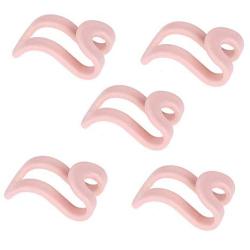 Yvetti 5/10/15Pcs Clothes Hangers Metal Anti-Slip Space Saving Trousers Clothes Scarf Hanging Towel Organizer Hooks Set for Closet Wardrobe Pink 15pcs