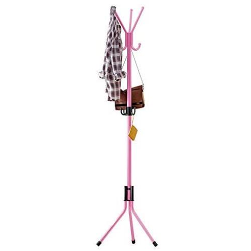 DERTHWER Coat Rack Coat Rack Hat Stand Free Standing Display Hall Tree Metal Hat Hanger Garment Storage Holder with 10 Hooks for Clothes Hats Suitable for All Kinds of Decoration Styles