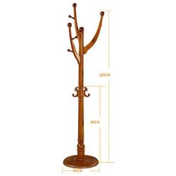 JAD@ Floor Solid Wood Hangers European Living Room Clothes Rack Simple Assembly Clothes Rack Rack (Color : Green)