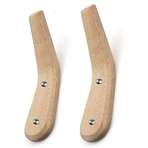COCODE 2 Pack Natural Wooden Hooks, Coat Hooks Wall Mounted, Beech Wood Hook Single Cloth Hat Hanger Entryway Bathroom Organizer Hanger Towel Rack COCODE 2 Pack Natural Wooden Hooks, Coat Hooks Wall Mounted, Beech Wood Hook Single Cloth Hat Hanger Entryway Bathroom Organizer Hanger Towel Rack