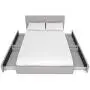 DHP Rose Upholstered Bed with Storage, Gray Linen, Queen DHP Rose Upholstered Bed with Storage, Gray Linen, Queen