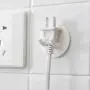 Muranba 2019 ! Cable Wall Storage Hanger Power Plug Hook Wire Bracket Socket Holder White