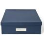Bigso Oskar Fiberboard Label Frame Document Letter Box, 3.3 x 10.2 x 13.8 in, Dark Blue Bigso Oskar Fiberboard Label Frame Document Letter Box, 3.3 x 10.2 x 13.8 in, Dark Blue