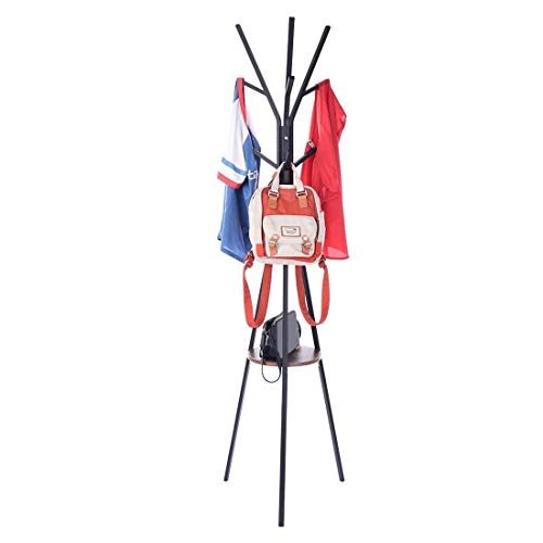 Coat Rack Free Standing Creative Modern Display Hat Display Stand Hall Tree Hat Hanger Garment Storage, Shipped from The US (????Black, ????19.7 x 19.7 x 68.5 inches) Coat Rack Free Standing Creative Modern Display Hat Display Stand Hall Tree Hat Hanger Garment Storage, Shipped from The US (????Black, ????19.7 x 19.7 x 68.5 inches)