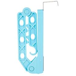 Gunel home Foldable Clothes Hanger Drying Rack Bathroom Plastic Organizer Plastic Multi-Function Hangers,Drying Rack,Suit Hangers,Travel Hangers (Blue)