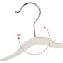 Quality Kids Plastic Non Velvet Non-Flocked Thin Compact Childrens Hangers Swivel Hook for Shirts Blouse Coats (Ivory, 30)