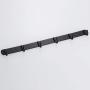 Jili Online Oil Rubbed Bronze Wall Mount Row Coat Clothes Hanger Bath Towel Hook - Black, 6 Hooks