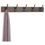 AmazonBasics Wall Mounted Coat Rack, 5 Modern Hooks, Set of 2, Walnut AmazonBasics Wall Mounted Coat Rack, 5 Modern Hooks, Set of 2, Walnut