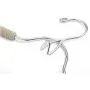 Curious Fish 4PCS Standard Hangers Skirt hangers hooker design heavy duty durable space saving Closet Hanger Multi-layer Skirt Tie Hanger Non-Slip Organiser Jeans Slack Clothes rack pants Coat Garment