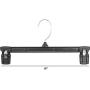 Amiff Clothes Hangers. 10inch Grip Hangers Pack of 10 Black Hangers. Plastic Hangers for Pants and Skirts. Non-Slip Grip and Fixed Hook. Stores and Home. Storage and Organization.