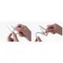TOPBATHY 4pcs Over The Door Hook Plastic Door Hangers Door Back Hook for Clothes Hats Towels Home Office Bathroom Kitchen (White)