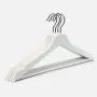 ZXL Solid Wood Hanger Clothing Store Black and White Adult Hangers Home Clothes Vest Clothes Rack 10 Pack