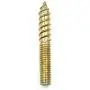 HONJIE M6 Hanger Bolt 40mm Double Thread Head Steel Furniture Hanger Bolts 8pcs