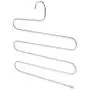 5pcs Stainless Steel Clothes Hanger Multifunction S-Type 5 Layers Pants Trousers Clothing Hanging Rack Closet Belt 5pcs Stainless Steel Clothes Hanger Multifunction S-Type 5 Layers Pants Trousers Clothing Hanging Rack Closet Belt