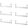 10Pcs Multifunctional Drying Storage Rack Clothes Folding Metal Hanger Closet Hangers for Clothes Coat Hanger