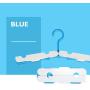 EvaroFly Multipurpose Portable Folding Hanger, Save Space Mini Clothes Hanger, Travel -Blue 3pcs