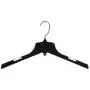 Mainetti 3328 Heavy Duty Black Plastic Hangers With Standard Rotating Metal Hook, Great For Jackets/Coats/Outerwear, 17-Inch (Value Pack Of 100)