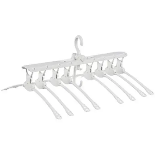 WINOMO Rotary Folding Clothes Hanger Foldable Hangers Hook Anti-Skid Drying Racks