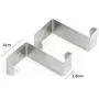 10PC Door Hook Stainless Kitchen Cabinet Clothes Hanger Levert Decoration