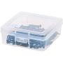 IRIS Small Modular Supply Case, 10 Pack, Clear