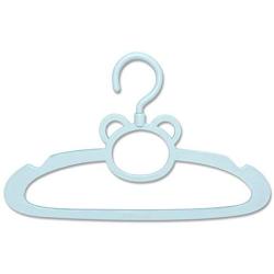 Topwon Kids Clothes Hanger Set Bear Cartoon Shaped 5 Pieces Great for Babies, Kids, and Children’s Clothing (Blue)