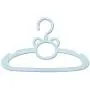 Topwon Kids Clothes Hanger Set Bear Cartoon Shaped 5 Pieces Great for Babies, Kids, and Children’s Clothing (Blue)