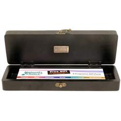 Natural Choice Incense Treasure Chest Incense Storage Boxes & Ash Catcher (Black)