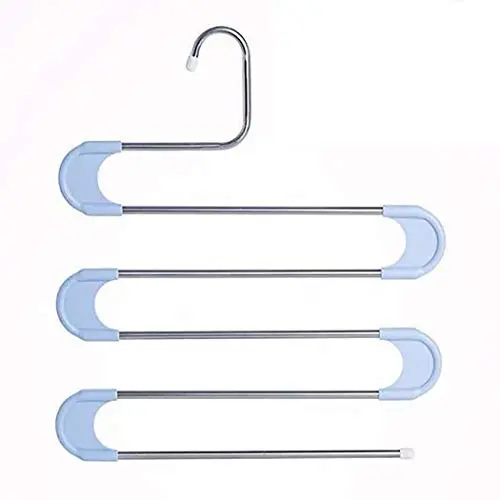 almost Practical Durable Folding 5 Layers Pants Hangers S-Shape Trousers Hangers Stainless Steel Clothes Hangers Closet Space Saving Home Multifunctional Pants Rack Storage Rack Hangers almost Practical Durable Folding 5 Layers Pants Hangers S-Shape Trousers Hangers Stainless Steel Clothes Hangers Closet Space Saving Home Multifunctional Pants Rack Storage Rack Hangers