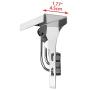 Over The Door Clothes Holder Swivel Removable Coats Hook, Heavy Duty Folding Coat Hooks with Multi Three Foldable TowelClothes Hanger for BathroomKitchenGarageWall MountPursesHatsScarves