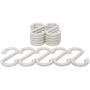 Multi Purpose Plastic S Shaped Hook Pack of 15