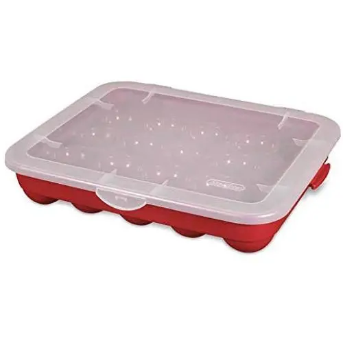 Sterilite Christmas Ornament Storage Case. Sterilite Christmas Ornament Storage Case.