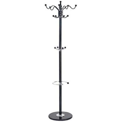Pastel Coat Rack Stand Hat Tree Hanger Holder Clothes Metal 15 Hooks Jacket Umbrella Hall Floor Entryway Organizer Free Stand Marble Base
