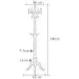 JUFU Coat Rack Coat Rack, Home Floor-Standing Wooden Hangers Bedroom Living Room Vertical Clothes hat Storage Rack, (Color : Walnut Color) JUFU Coat Rack Coat Rack, Home Floor-Standing Wooden Hangers Bedroom Living Room Vertical Clothes hat Storage Rack, (Color : Walnut Color)