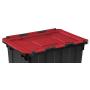 Sterilite 12 Gallon Hinged Lid Industrial Tote (12 Pack)