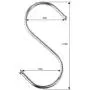 Kaariss Premium 10-Pack Stainless Steel Round S Shaped Hooks Kaariss Premium 10-Pack Stainless Steel Round S Shaped Hooks