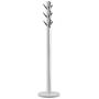 Umbra Flapper Coat Rack, Clothing Hanger, Umbrella Holder, and Hat Organizer, Great for Entryway, White/Nickel