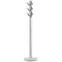 Umbra Flapper Coat Rack, Clothing Hanger, Umbrella Holder, and Hat Organizer, Great for Entryway, White/Nickel