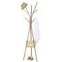 Cxjff Floor Standing Coat Rack Clothes Hat Stand Hanger Hooks Steel Modern, 3 Colors Available, 45x45x180CM (Color : Coffee)