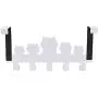 Zonman Cartoon Wall Mounted Bag Hanger Towels Rack Door Hanging Clothes Rack Free Nail Hanger Coat Rack Clothing Hooks (Cute White Cat Hook)