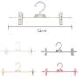 10pcs Random Color Multifunction Plastic Non-Slip Clothes Hanger Skirt Kid Clothes Stand Colorful Clothes Hanger for Baby Child
