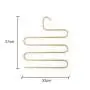 WZP Hanger Multi-Function S-Type Pants Rack,Gold Aluminum Hangers Home Drying Rack Easy to Clean/Golden/As Shown WZP Hanger Multi-Function S-Type Pants Rack,Gold Aluminum Hangers Home Drying Rack Easy to Clean/Golden/As Shown