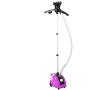 Ejoyous Garment Steamer with Stand, 1700W Heavy Duty Clothes Standing Fabric Steamer with 11 Steam Level, Fabric Brush, Garment Hanger, 1.7 Liters Water Tank and Adjustable Pole for Home Use - Purple