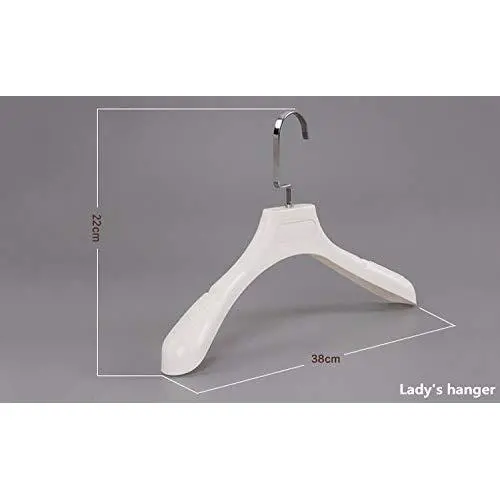 8pcs 38cm Thick Wide Shoulder White Plastic Clothes Hanger for Coats Garment and Fur 8pcs 38cm Thick Wide Shoulder White Plastic Clothes Hanger for Coats Garment and Fur