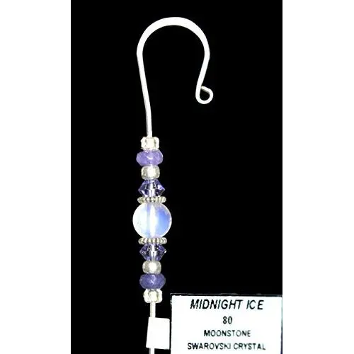 Handmade Christmas Ornament Hanger Hook- MIDNIGHT ICE Handmade Christmas Ornament Hanger Hook- MIDNIGHT ICE