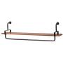Yuany Vintage Hose Hook Coat Rack Solid Wood Art Wall Rack Combination Single Pole Clothes Shoes Hangers Solid and Durable Living/Bedroom/Study/Bar Shelf Accessories (Size : 125cm)