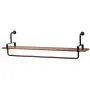 Yuany Vintage Hose Hook Coat Rack Solid Wood Art Wall Rack Combination Single Pole Clothes Shoes Hangers Solid and Durable Living/Bedroom/Study/Bar Shelf Accessories (Size : 125cm)