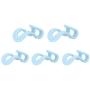 20pcs Random Color Mini Clothes Hanger Plastic Easy Hook Wardrobe Storage Creative Clothes Holder Hooks Home Decoration